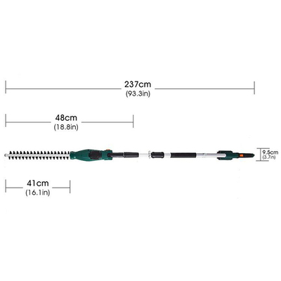 cesoia per tagliare le siepi lunga di Palo di portata lunga di 550w 450mm Pruner per il ramo di albero