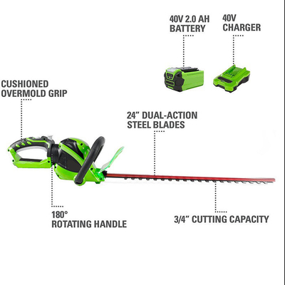cesoia per tagliare le siepi ricaricabile elettrica senza cordone 21V Li-Ion Battery