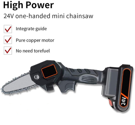 macchina Mills Wood Cutting Lithium Prunner di 6in 21V Mini Small Battery Handheld Chainsaw
