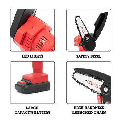 5.0Ah il litio Ion Brushless Cordless Portable Chain ha visto l'affilatura di auto di 16in