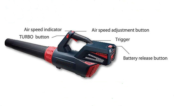 foglia elettrica ricaricabile 13000R/Min del ventilatore elettrico senza cordone del giardino di 4.0Ah 1.8A