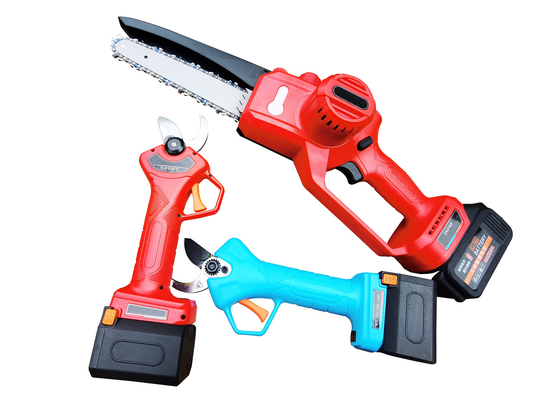 motosega 4 del litio della batteria 12V - apparecchi elettrici manuali a 6 pollici per i rami di albero e di legno
