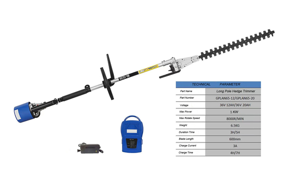 cesoia per tagliare le siepi telescopica di portata lunga leggera della batteria 1KW di 600mm senza cordone